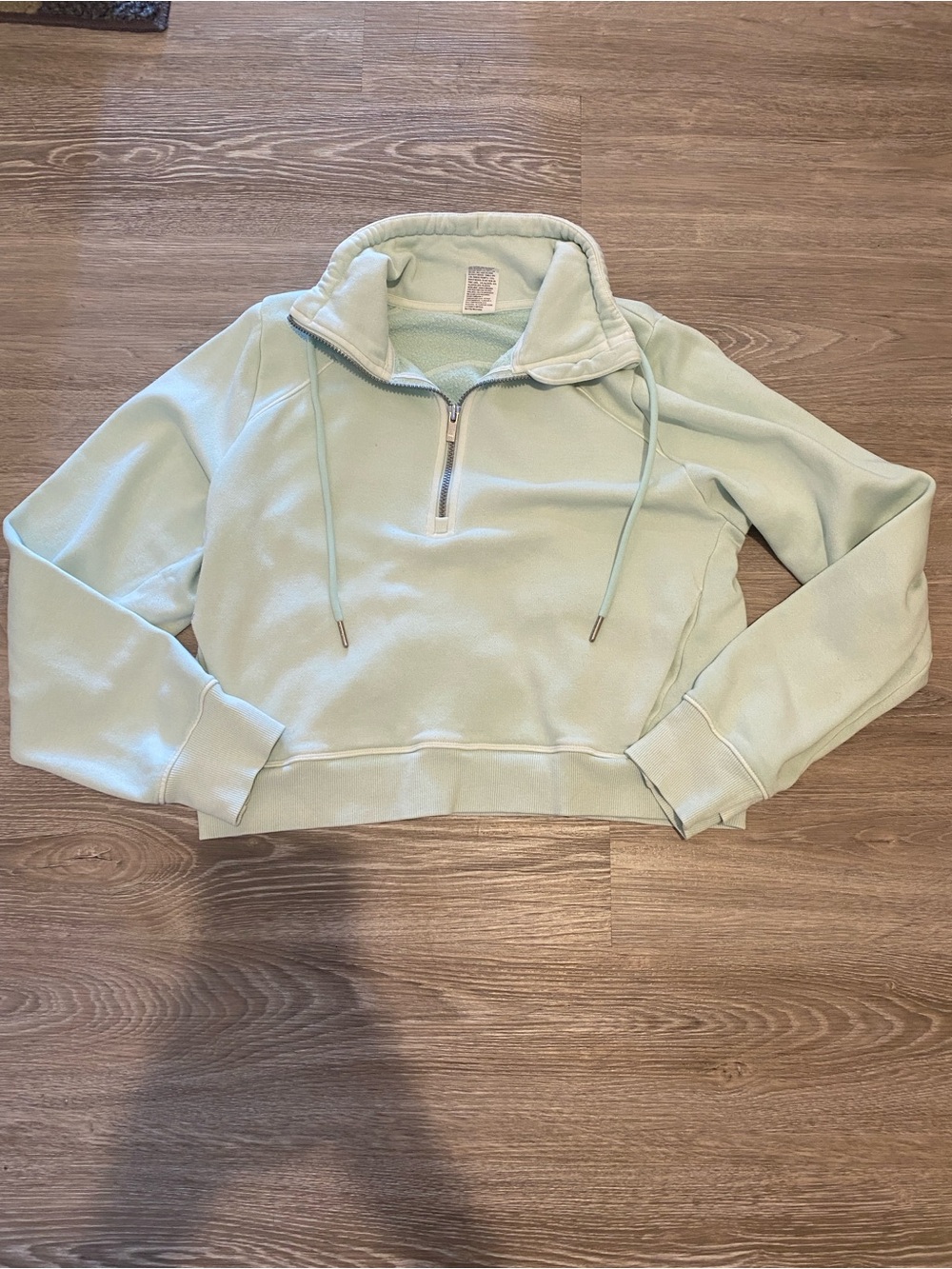 all in motion Mint Green Quarter-Zip Fleece Pullover